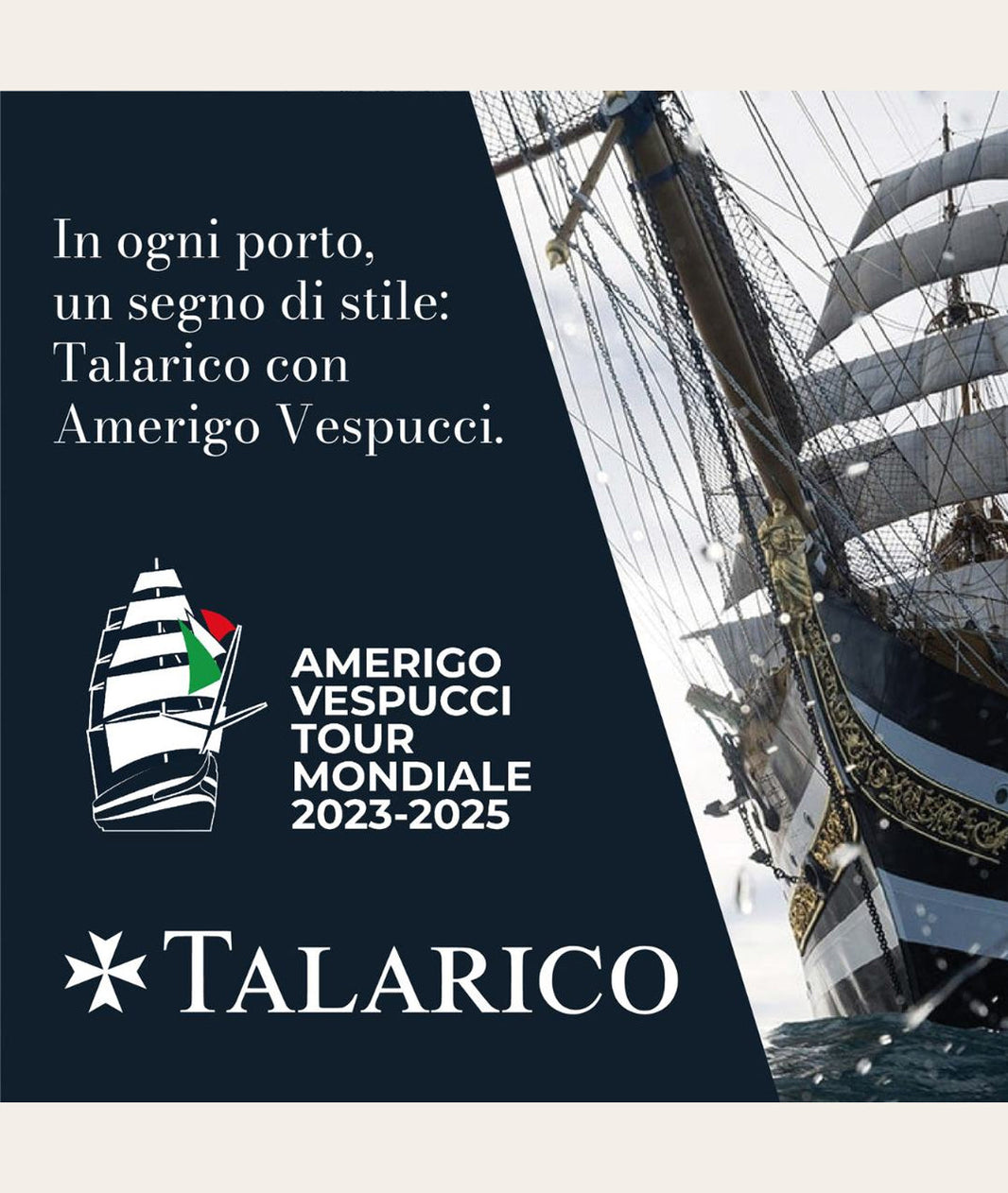 TALARICO FORNITORE UFFICIALE PER I CADEUX DELL'AMERIGO VESPUCCI