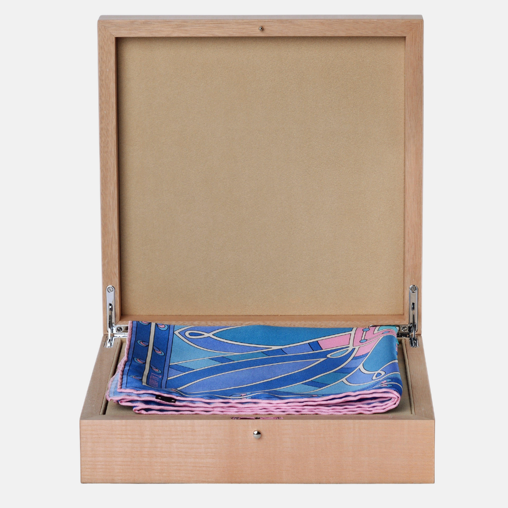 SCATOLA FOULARD PORTA GIOIE in Legno di Bolivar | Rosa