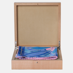 SCATOLA FOULARD PORTA GIOIE in Legno di Bolivar | Rosa
