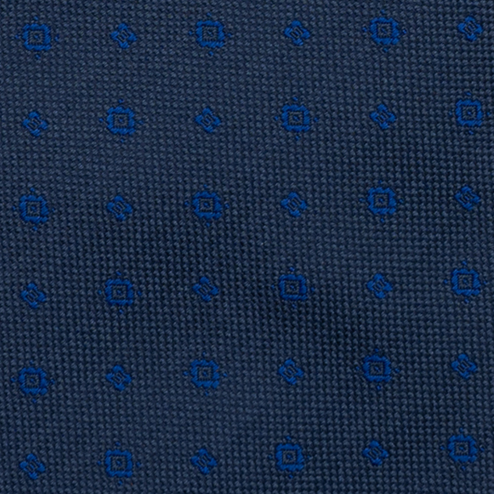 Cravatta 3 pieghe Jacquard, Micro Fantasia, Blu JA24062026-2
