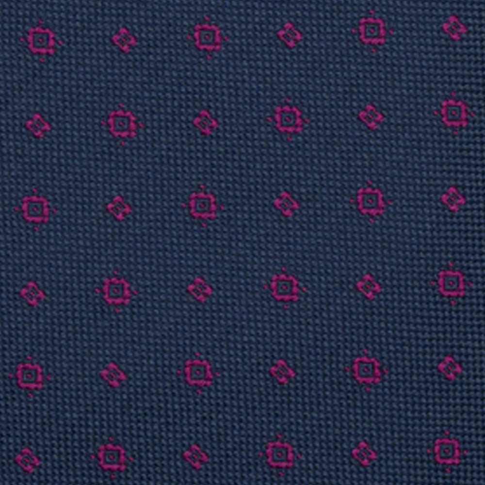 Cravatta 3 pieghe Jacquard, Micro Fantasia, Magenta JA24062026-4