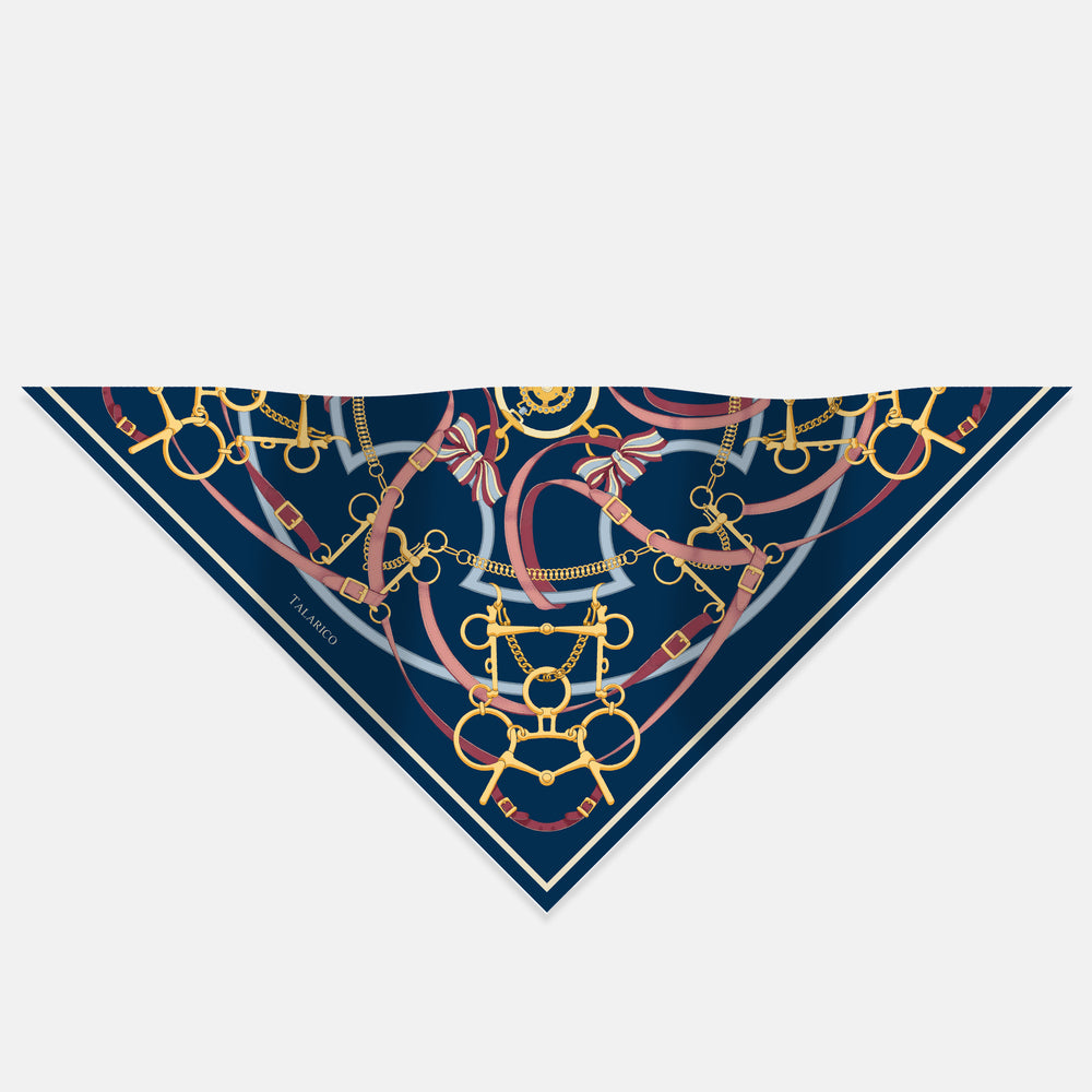 Heritage Ride Twill Silk Triangle Scarf