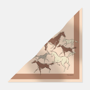 Silk Twill Triangle Scarf Indomitable Spirits