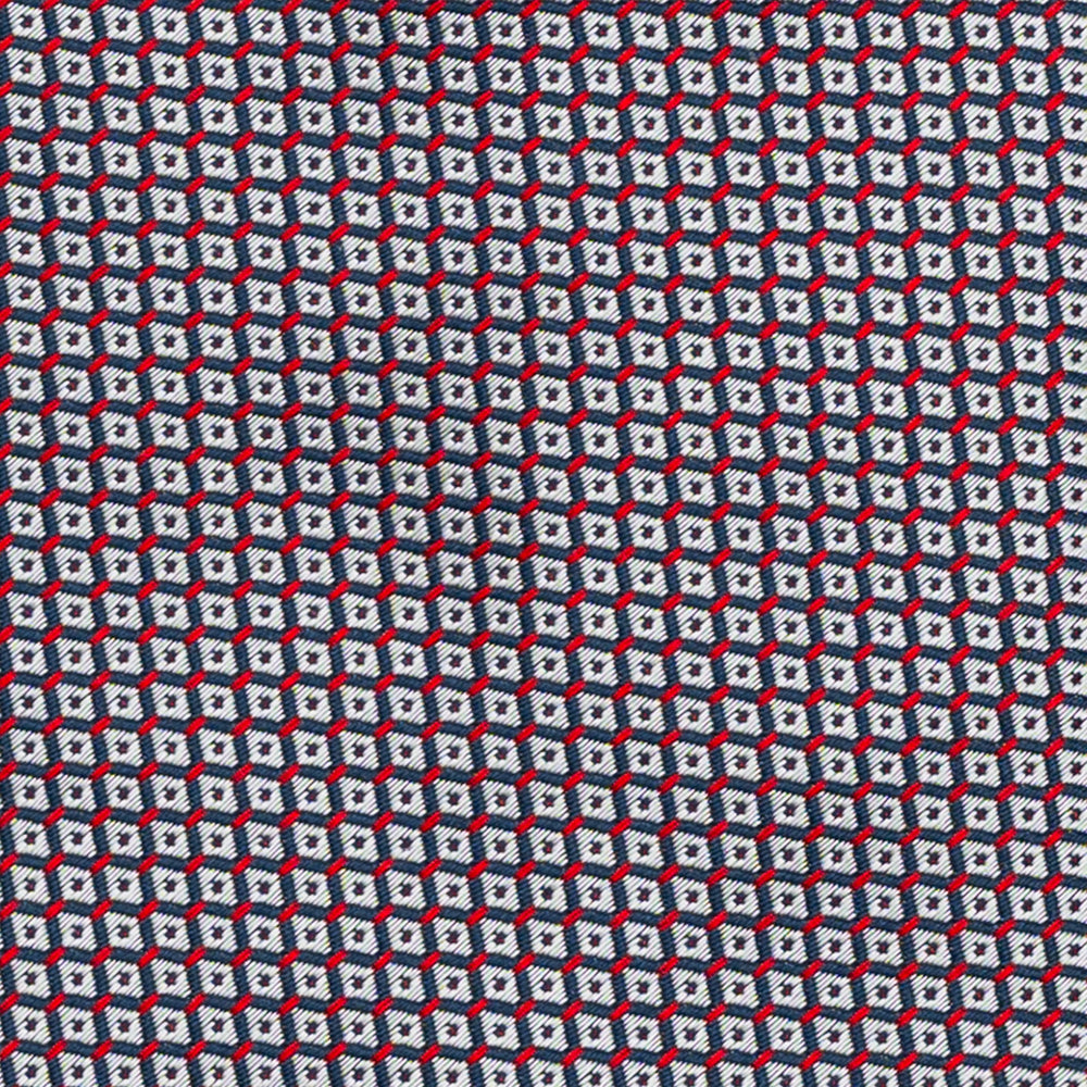 Cravatta 3 pieghe Jacquard, Micro Fantasia, Rosso JA22062026-1