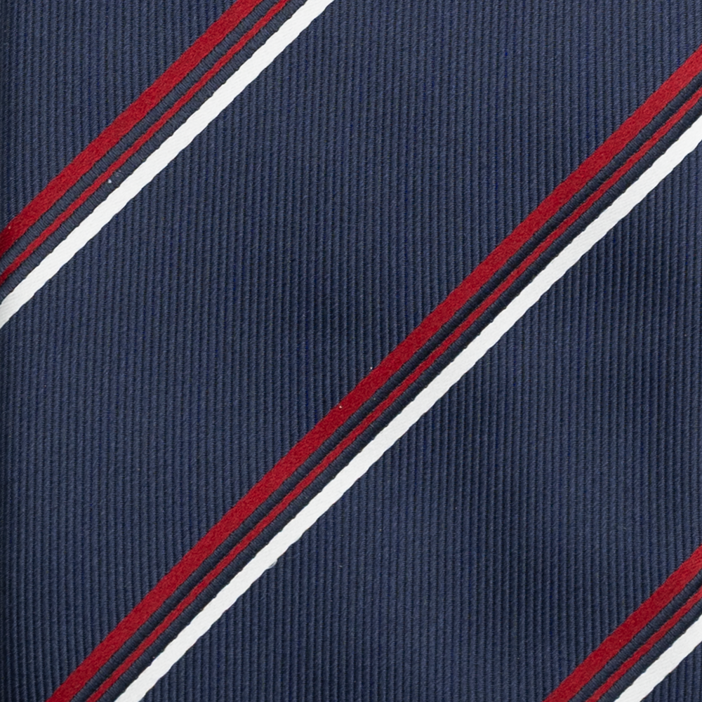 Cravatta Collezione 1999 in Seta Pesante, Blu Rosso JD01