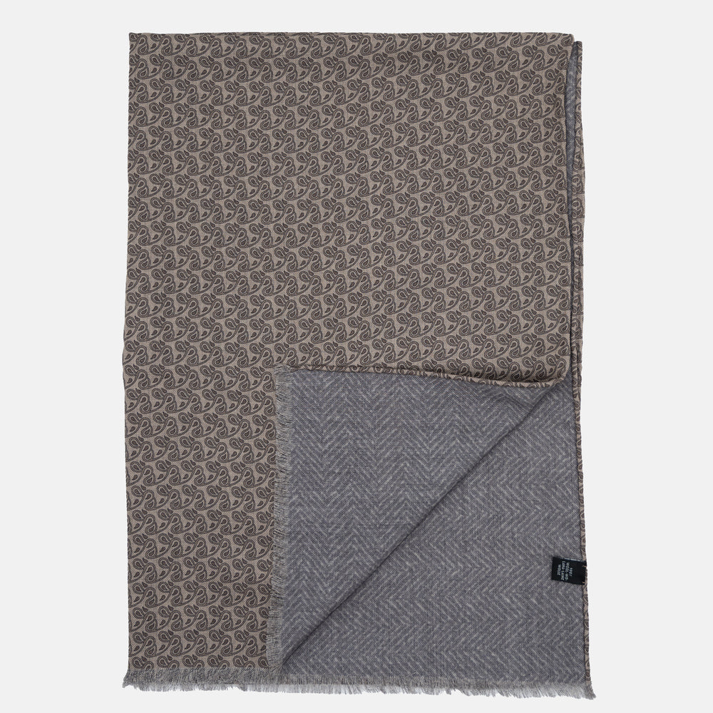 Sciarpa Unisex in 100% Lana | Modello Cervinia Marrone - 2021664