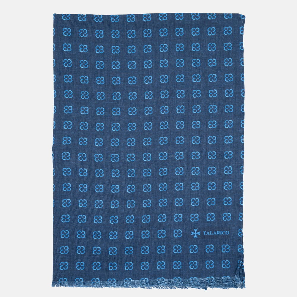 Sciarpa Unisex in 100% Lana | Modello Livigno Blu - 2025359