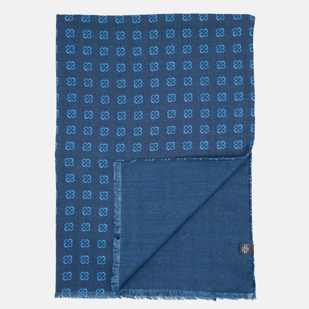 Sciarpa Unisex in 100% Lana | Modello Livigno Blu - 2025359