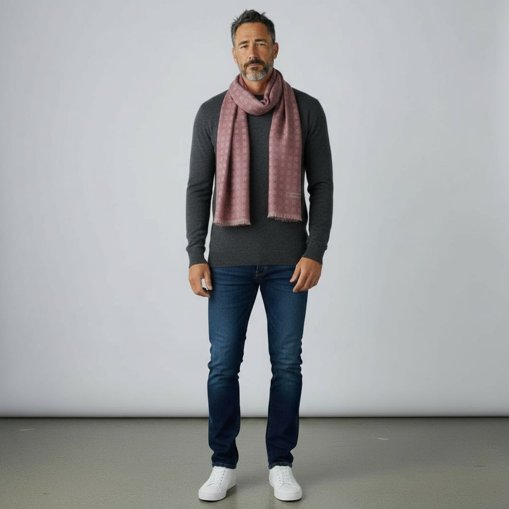Sciarpa Unisex in 100% Lana | Modello Livigno Magenta - 2025359