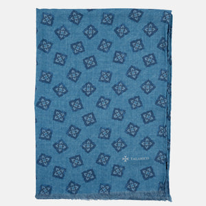 Sciarpa Unisex in 100% Lana | Modello Cortina Azzurro - 2025361