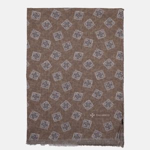 Sciarpa Unisex in 100% Lana | Modello Cortina Marrone - 2025361