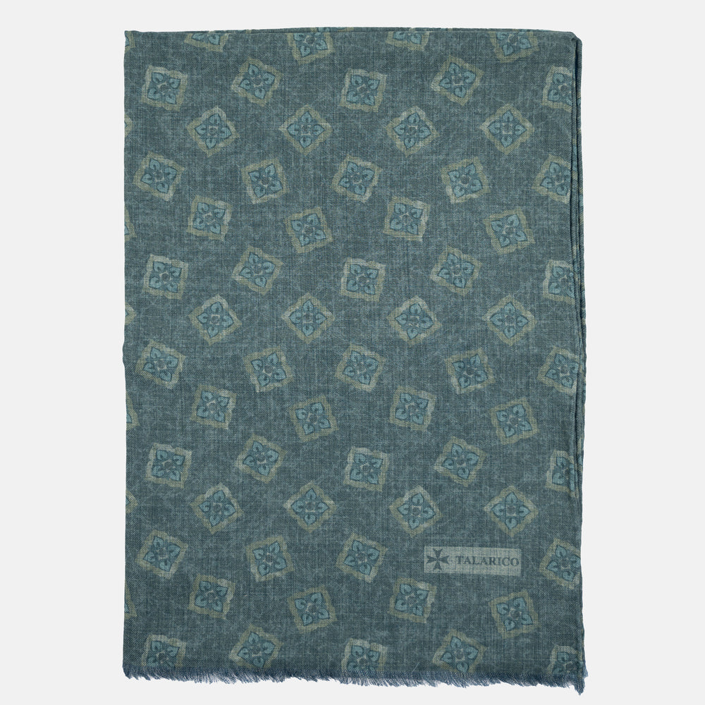 Sciarpa Unisex in 100% Lana | Modello Cortina Verde - 2025361