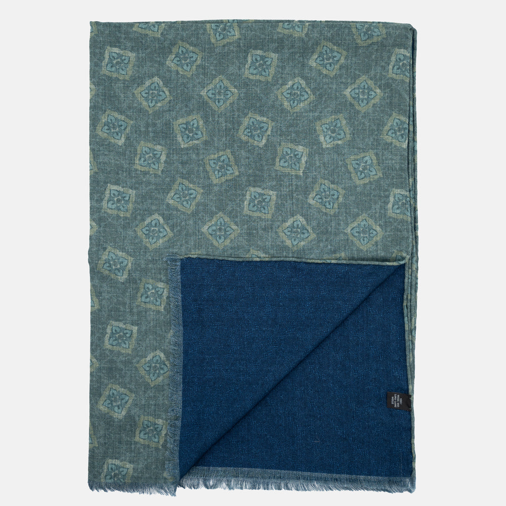 Sciarpa Unisex in 100% Lana | Modello Cortina Verde - 2025361