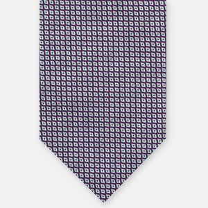3-Fold Jacquard Tie, Micro Pattern, Magenta JA22062026-2