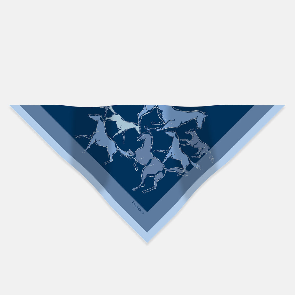 Silk Twill Triangle Scarf Indomitable Spirits