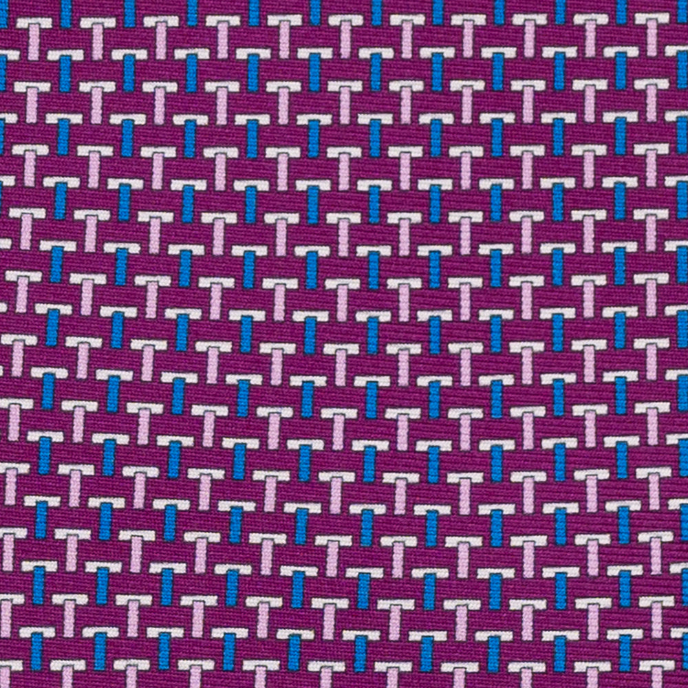 Cravatte 3 pieghe seta T Iconica Bordeaux