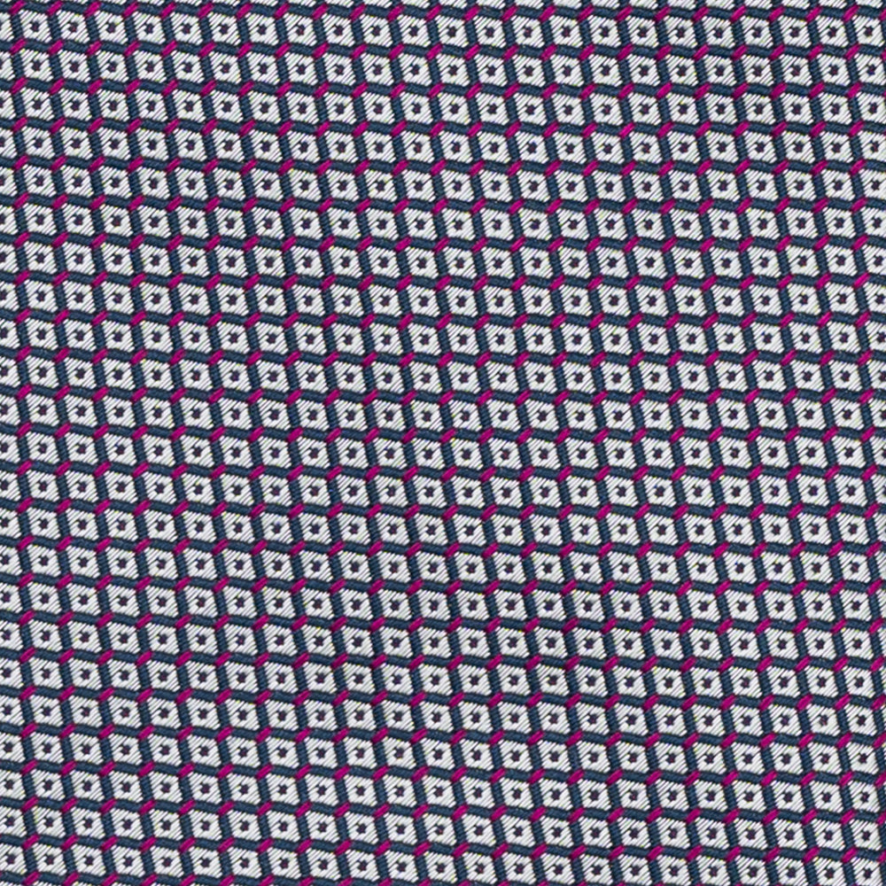 Cravatta 3 pieghe Jacquard, Micro Fantasia, Magenta JA22062026-2