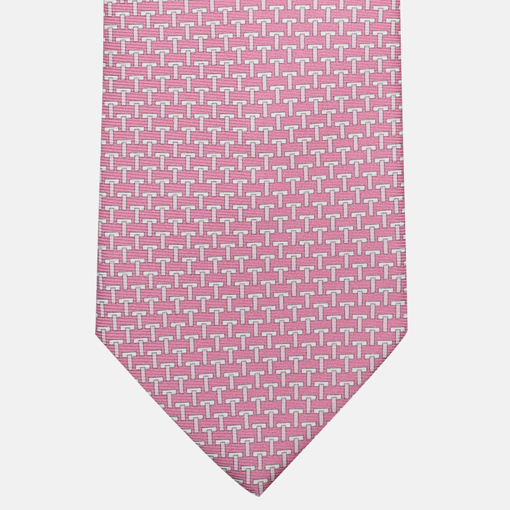 Cravatte 3 pieghe seta T Iconica Rosa