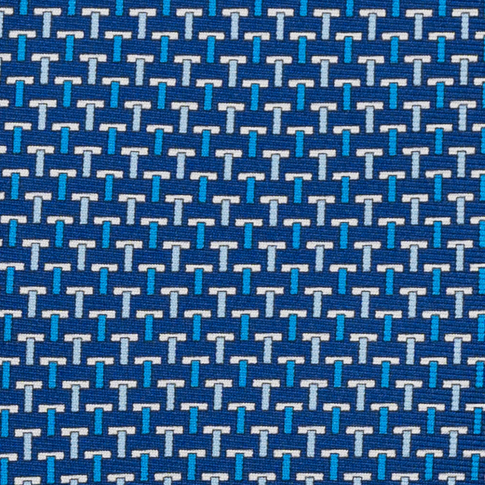 Cravatte 3 pieghe seta T Iconica Blu