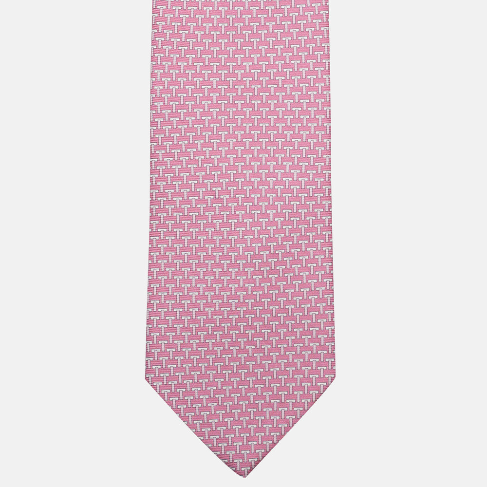 Cravatte 3 pieghe seta T Iconica Rosa