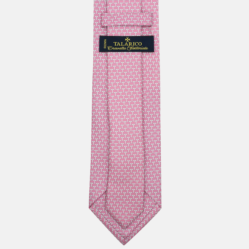 Cravatte 3 pieghe seta T Iconica Rosa