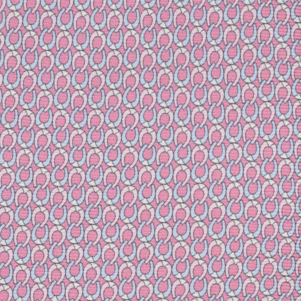 Cravatta 3 pieghe in Seta, Fantasia Ferro di Cavallo, Rosa - JC056339-4
