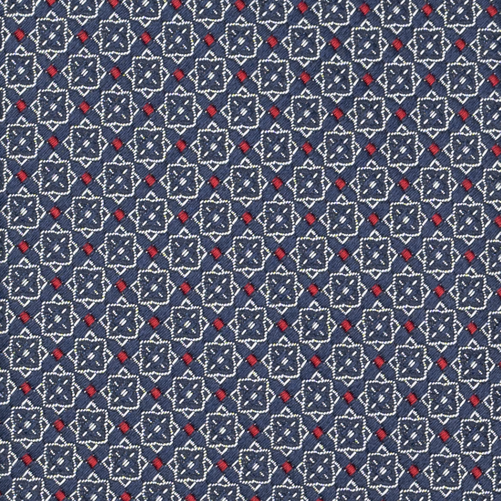 Cravatta Collezione 1999 in Seta Pesante, Blu Rosso JD02