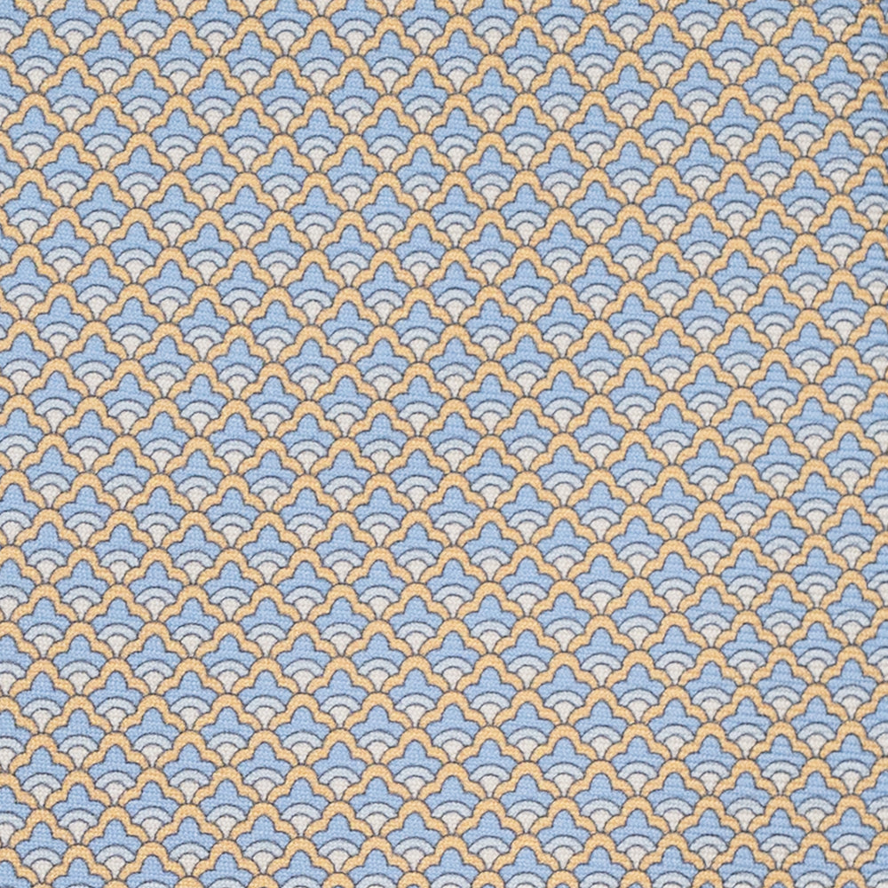 3-Fold Silk Tie, Micro Pattern, Yellow - JC056329-5