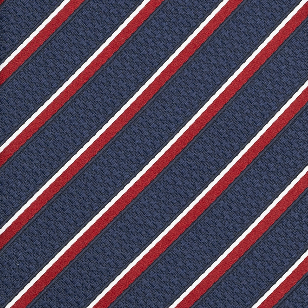 Cravatta Collezione 1999 in Seta Pesante, Blu Rosso JD03