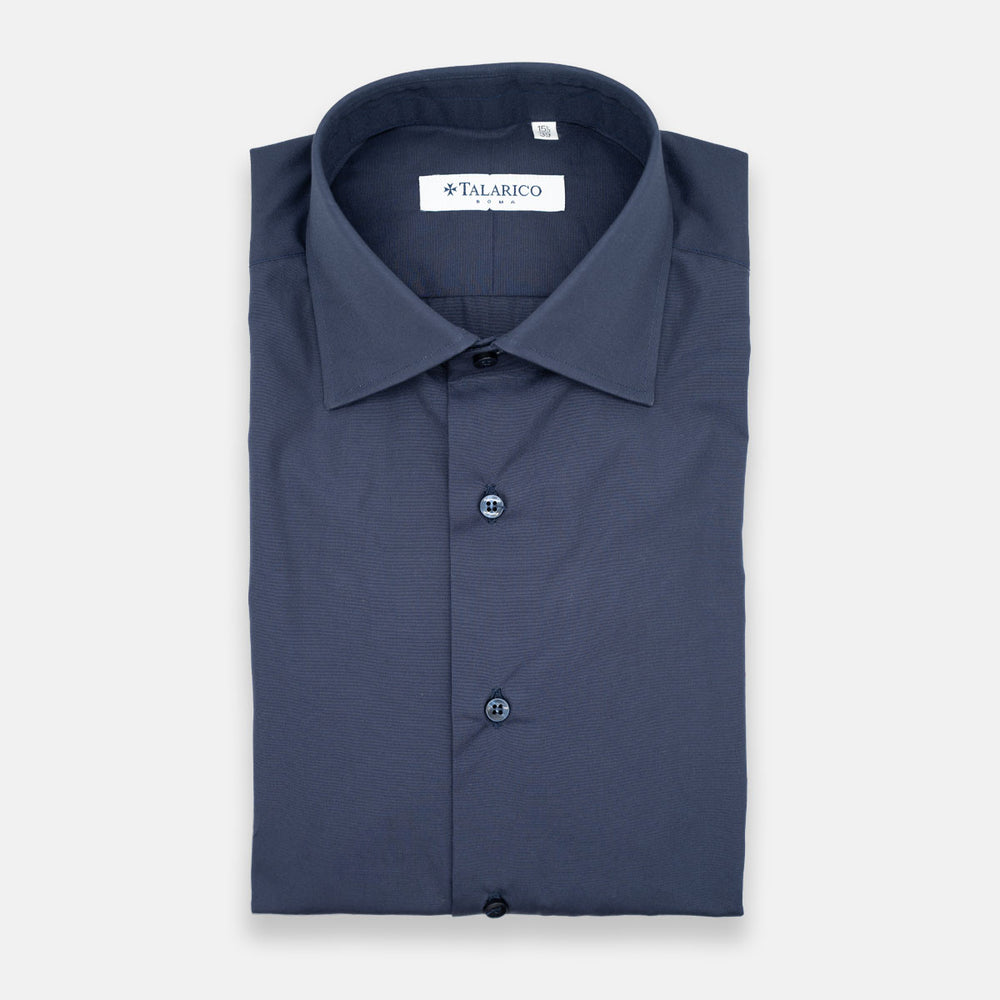 Camicia Talarico in Cotone Blu (TE101907)