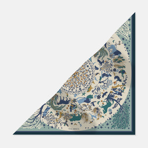 Foulard Triangolo In Seta Twill Cerchio Della Vita