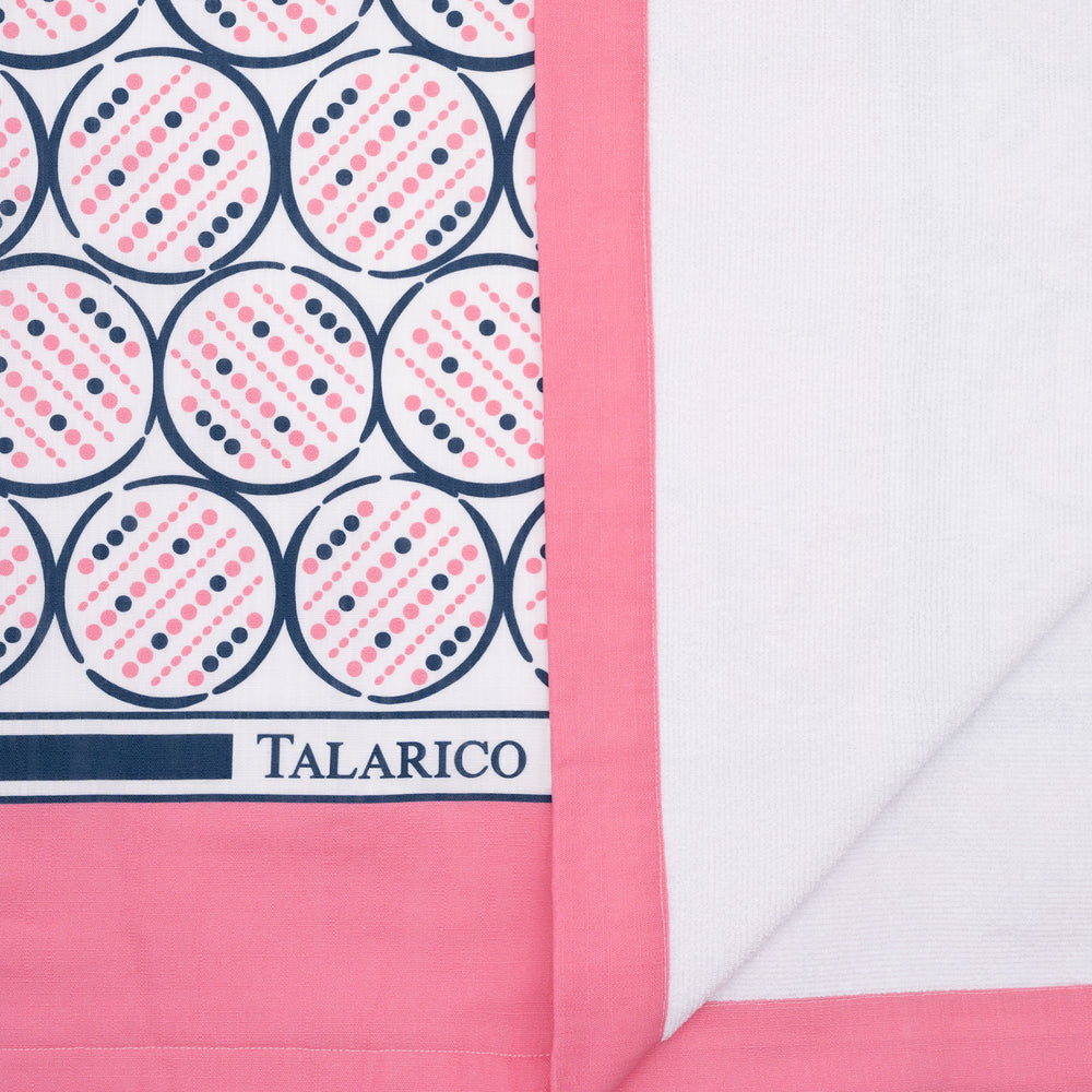Telo Mare in Lino e Spugna | Fantasia Alassio | Rosa