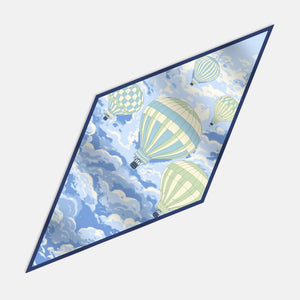 Foulard Rombo in Pura Seta Twill | Fantasia Angoli di Cielo