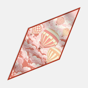 Foulard Rombo in Pura Seta Twill | Fantasia Angoli di Cielo