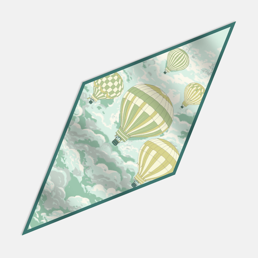 Foulard Rombo in Pura Seta Twill | Fantasia Angoli di Cielo