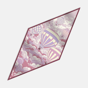 Foulard Rombo in Pura Seta Twill | Fantasia Angoli di Cielo