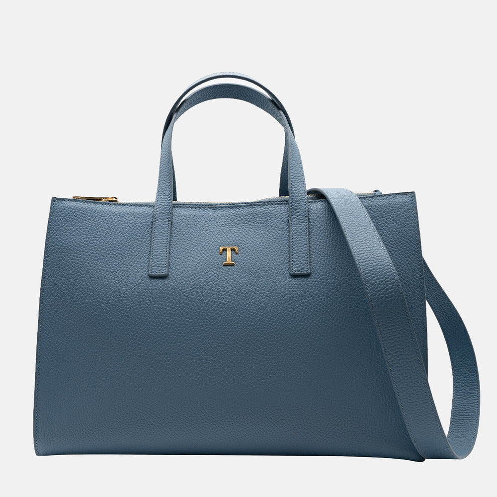 Borsa Shopper Talarico Rania di Giordania in pelle martellata