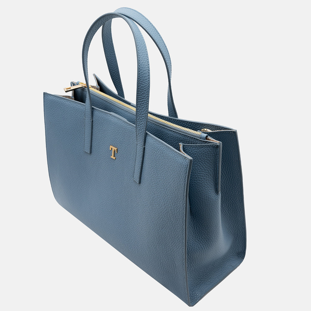 Borsa Shopper Talarico Rania di Giordania in pelle martellata