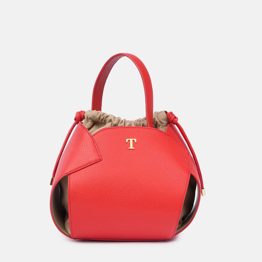 Borsa PomPon Talarico in pelle martellata