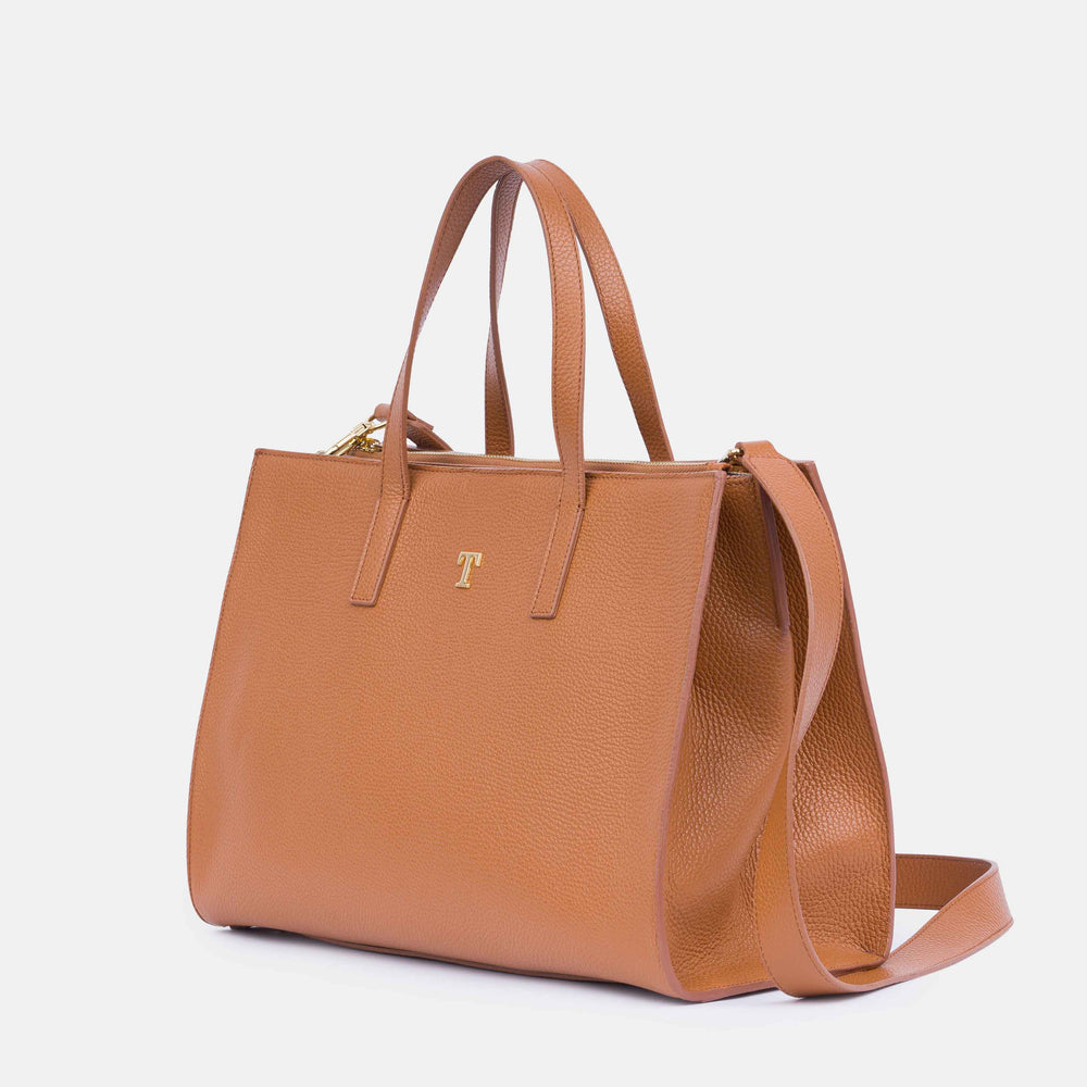 Rania of Jordan Shopper Bag in Grained Leather