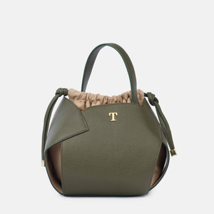 Borsa PomPon Talarico in pelle martellata