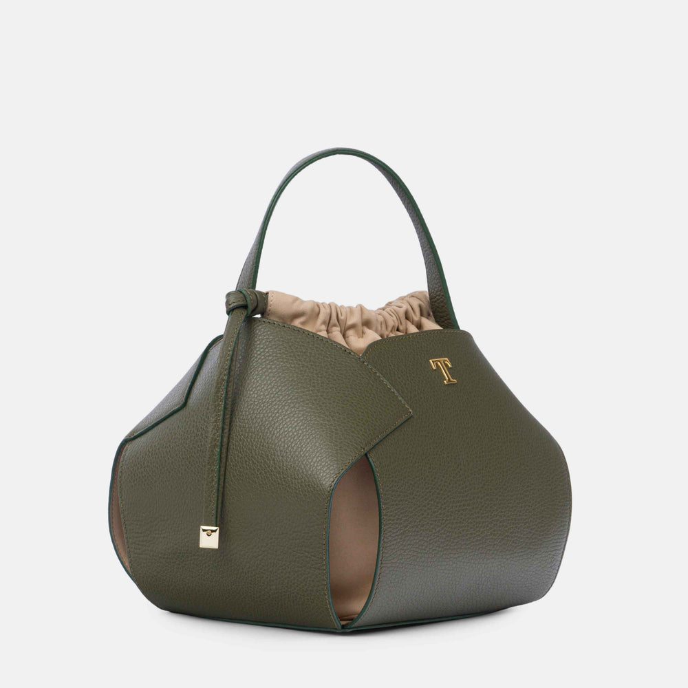 Talarico PomPon Bag in Grained Leather