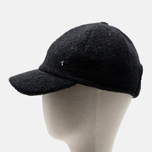 BASEBALL NERO MISTO CASHMERE TRAME DI ROMA