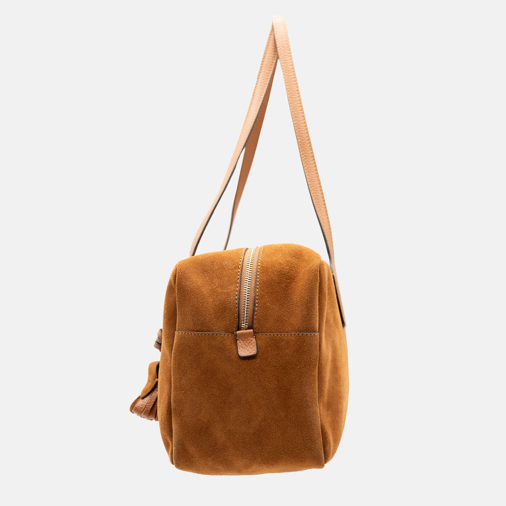 Borsa Bauletto Talarico in Camoscio Cuoio
