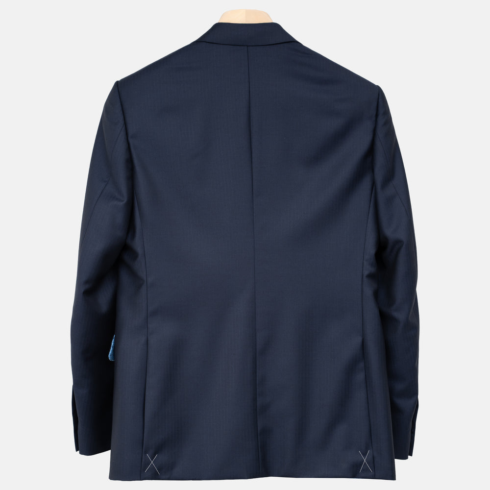 Abito  Sartoriale Talarico  in Lana E. Zegna - Blu a Righe Tono su Tono