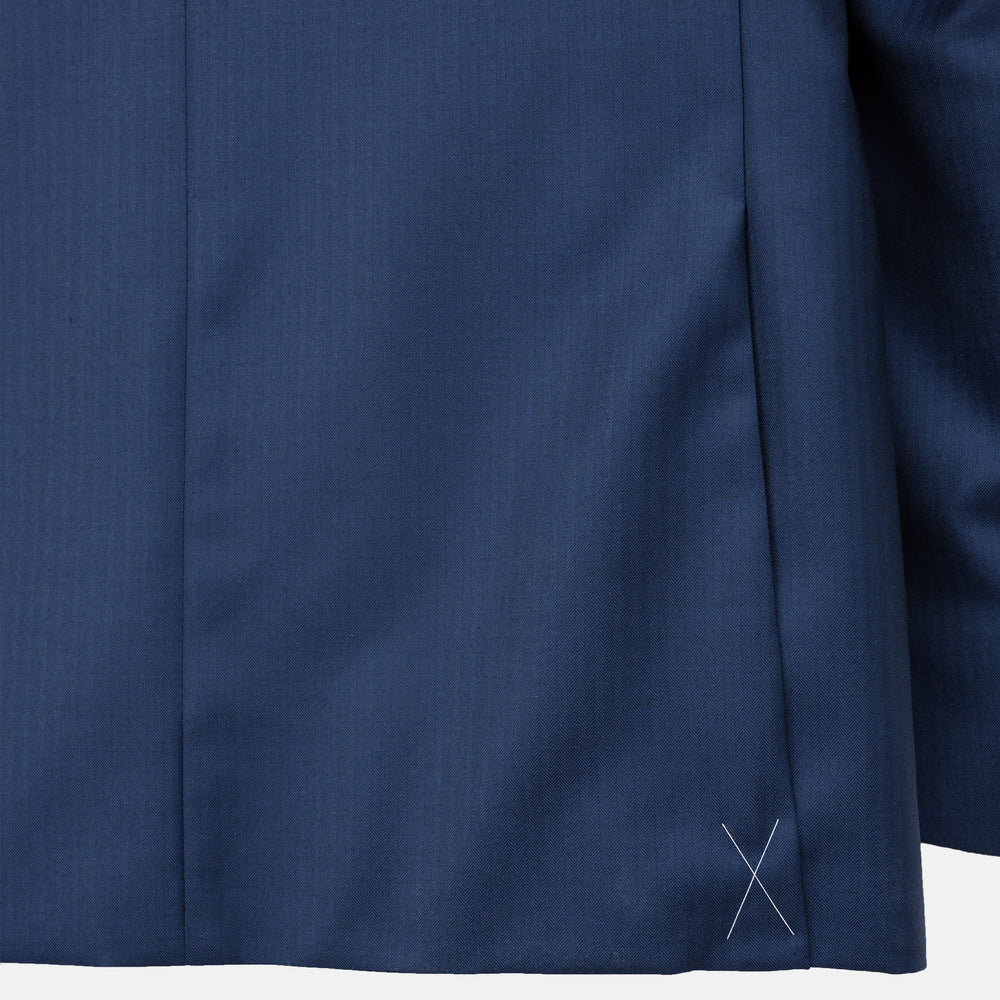 Abito  Sartoriale Talarico  in Lana E. Zegna - Blu a Righe Tono su Tono