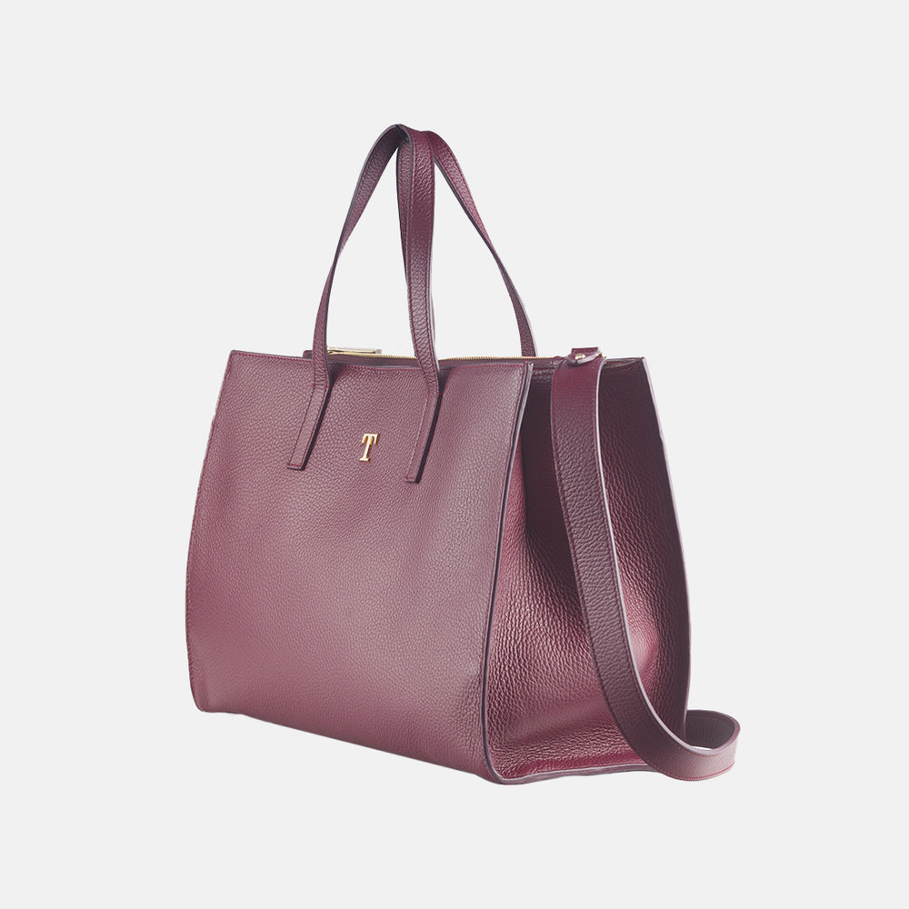 Talarico Shopper Bag Rania of Jordan in Hammered Leather