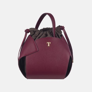 Borsa PomPon Talarico in pelle martellata