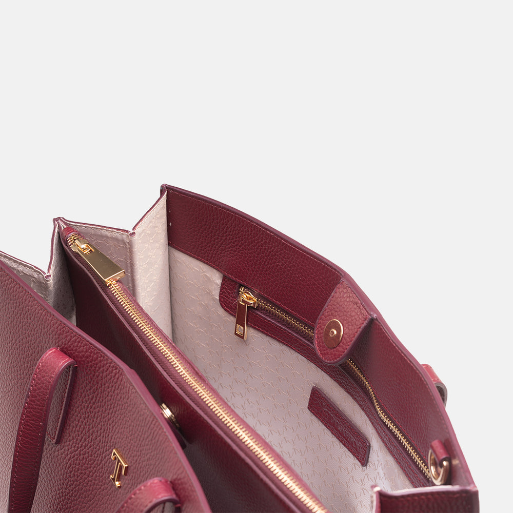 Talarico Shopper Bag Rania of Jordan in Hammered Leather