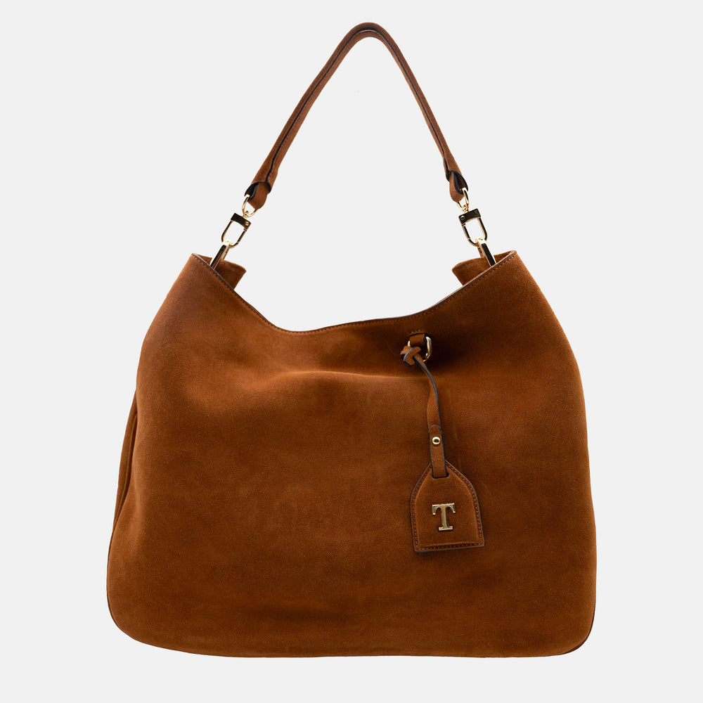 Borsa Charme Talarico in Camoscio Cuoio